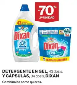 Hipercor Dixan Detergente en gel cápsulas oferta
