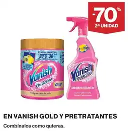Hipercor En vanish gold y pretratantes oferta