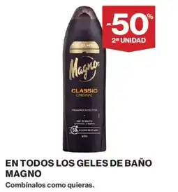 Hipercor Magno En todos los geles de baño oferta