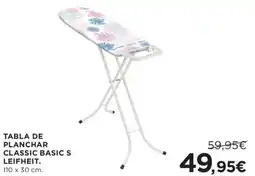 Hipercor Tabla de planchar classic basic s leifheit oferta