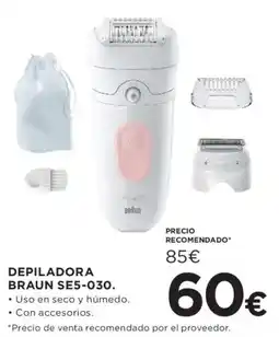 Hipercor Braun Depiladora se5-030. oferta