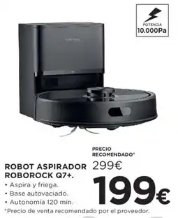 Hipercor Roborock Robot aspirador q7+. oferta