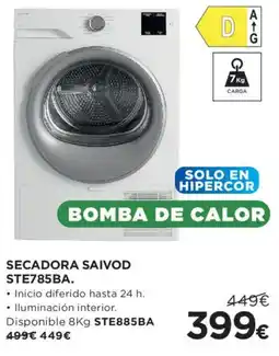 Hipercor Secadora saivod ste785ba. oferta