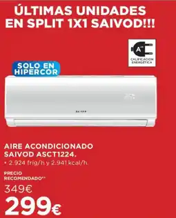 Hipercor Aire acondicionado saivod asct1224 oferta