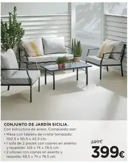 Hipercor Conjunto de jardín sicilia oferta