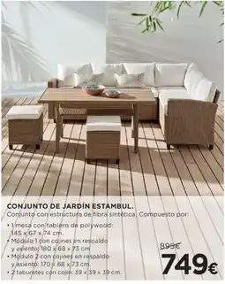Hipercor Conjunto de jardín estambul. oferta