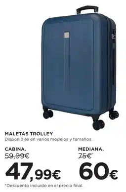 Hipercor Maletas trolley oferta