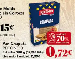 Gadis RECONDO Pan Chapata Estuche oferta