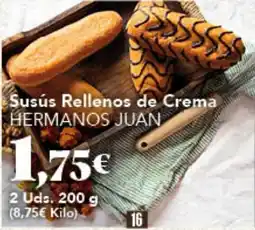 Gadis HERMANOS JUAN Susús Rellenos de Crema oferta