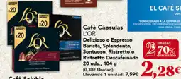 Gadis Café Cápsulas Delizioso o Espresso Barista, Splendente, Sontuoso, Ristretto o Ristretto Descafeinado oferta