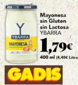Gadis YBARRA Mayonesa sin Gluten sin Lactosa oferta