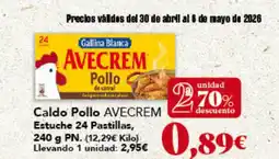Gadis AVECREM Caldo Pollo Estuche 24 Pastillas oferta