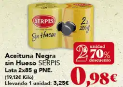 Gadis SERPIS Aceituna Negra sin Hueso oferta