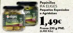 Gadis IFA ELIGES Pepinillos Pequeños Especiados o Agridulces oferta