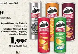 Gadis PRINGLES Aperitivos de Patata Mystery Flavour, Sour Cream&Onion, Original, Jamón o Paprika oferta