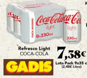 Gadis COCA-COLA Refresco Light oferta