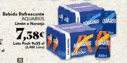 Gadis AQUARIUS Bebida Refrescante Limón o Naranja oferta