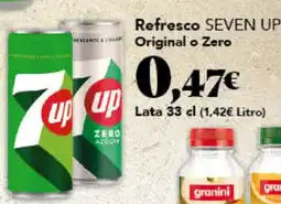 Gadis SEVEN UP Refresco Original o Zero oferta