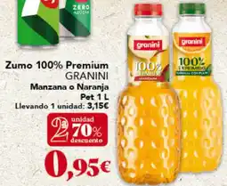 Gadis GRANINI Zumo 100% Premium Manzana o Naranja Pet oferta