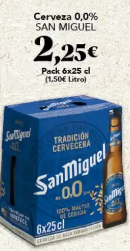 Gadis SAN MIGUEL Cerveza 0,0% oferta