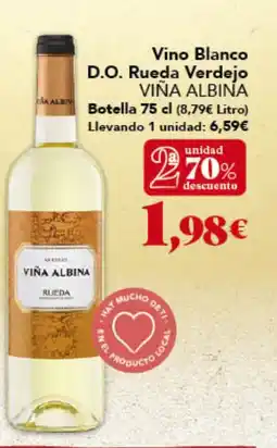 Gadis VIÑA ALBINA Vino Blanco D.O. Rueda Verdejo oferta
