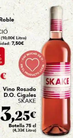 Gadis SKAKE Vino Rosado D.O. Cigales oferta