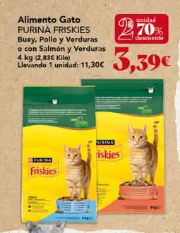 Gadis PURINA FRISKIES Alimento Gato Buey, Pollo y Verduras o con Salmón y Verduras oferta