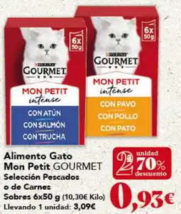 Gadis GOURMET Alimento Gato Mon Petit Selección Pescados o de Carnes Sobres oferta
