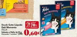 Gadis FELIX Snack Gato Líquido Deli Moments oferta