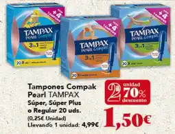 Gadis TAMPAX Tampones Compak Pearl o Regular oferta