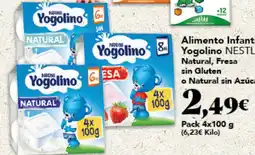 Gadis NESTLÉ Alimento Infantil Yogolino Natural, Fresa sin Gluten o Natural sin Azúcar oferta