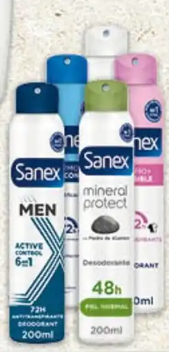 Gadis SANEX Desodorante Men Active Control, Invisible, Extra Control, Zero Extra Control o Natur Protect Piel Normal Spray oferta