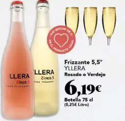 Gadis YLLERA Frizzante 5,5° Rosado o Verdejo oferta