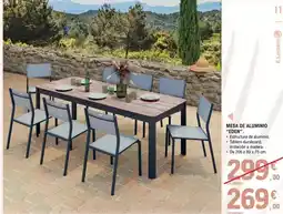 E.Leclerc Mesa de aluminio eden oferta