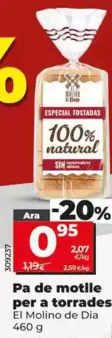 Dia El molino de dia - pan de molde para tostadas oferta