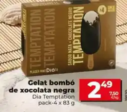 Dia Dia temptation - helado bombón de chocolate negro oferta