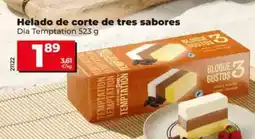 Dia Dia temptation - helado de corte de tres sabores oferta