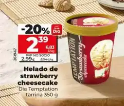 Dia Dia temptation - helado de strawberry cheesecake oferta