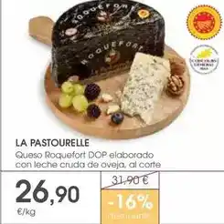 Supermercados Plaza Queso roquefort dop elaborado con leche cruda de oveja oferta