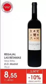 Supermercados Plaza Vino tinto d.o. madrid oferta