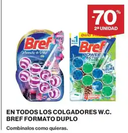 Hipercor En todos los colgadores w.c. bref formato oferta
