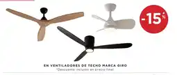Hipercor En ventiladores de techo marca giro oferta