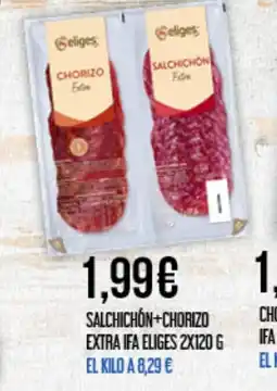Claudio IFA ELIGES Salchichon+chorizo extra oferta