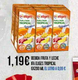 Claudio IFA ELIGES Bebida fruta y leche tropical oferta