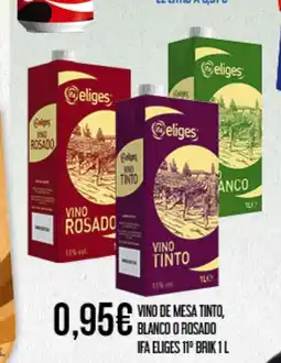 Claudio IFA ELIGES Vino de mesa tinto, blanco o rosado oferta