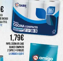 Claudio IFA SABE Papel cocina blanco compacto oferta