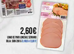 Claudio Lomo de pavo lonchas serrano boja oferta