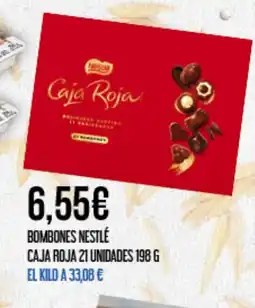 Claudio Bombones nestlé caja roja 21 unidades oferta