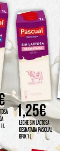Claudio PASCUAL Leche sin lactosa desnatada oferta