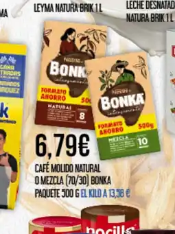 Claudio BONKA Café molido natural o mezcla (70/30) oferta